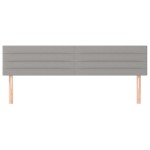 vidaXL Tăblii de pat, 2 buc, gri deschis, 80x5x78/88 cm, textil