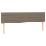 vidaXL Tăblii de pat, 2 buc, gri taupe, 80x5x78/88 cm, textil vidaXL Tăblii de pat, 2 buc, gri taupe, 80x5x78/88 cm, textil
