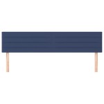 vidaXL Tăblii de pat, 2 buc, albastru, 80x5x78/88 cm, textil