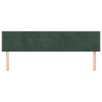 vidaXL Tăblii de pat, 2 buc, verde închis, 80x5x78/88 cm, catifea