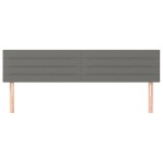 vidaXL Tăblii de pat, 2 buc, gri închis, 90x5x78/88 cm, textil vidaXL Tăblii de pat, 2 buc, gri închis, 90x5x78/88 cm, textil