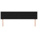 vidaXL Tăblii de pat, 2 buc, negru, 90x5x78/88 cm, textil