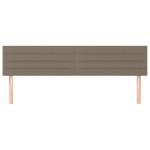 vidaXL Tăblii de pat, 2 buc, gri taupe, 100x5x78/88 cm, textil vidaXL Tăblii de pat, 2 buc, gri taupe, 100x5x78/88 cm, textil