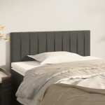 vidaXL Tăblie de pat, gri închis, 80x5x78/88 cm, catifea vidaXL Tăblie de pat, gri închis, 80x5x78/88 cm, catifea