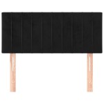 vidaXL Tăblie de pat, negru, 80x5x78/88 cm, catifea