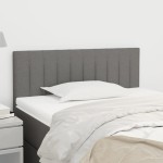 vidaXL Tăblie de pat, gri închis, 90x5x78/88 cm, textil vidaXL Tăblie de pat, gri închis, 90x5x78/88 cm, textil