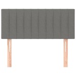vidaXL Tăblie de pat, gri închis, 90x5x78/88 cm, textil vidaXL Tăblie de pat, gri închis, 90x5x78/88 cm, textil
