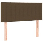 vidaXL Tăblie de pat, maro închis, 90x5x78/88 cm, textil vidaXL Tăblie de pat, maro închis, 90x5x78/88 cm, textil