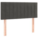 vidaXL Tăblie de pat, gri închis, 90x5x78/88 cm, catifea vidaXL Tăblie de pat, gri închis, 90x5x78/88 cm, catifea