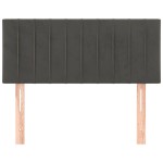 vidaXL Tăblie de pat, gri închis, 90x5x78/88 cm, catifea vidaXL Tăblie de pat, gri închis, 90x5x78/88 cm, catifea