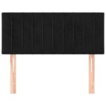 vidaXL Tăblie de pat, negru, 90x5x78/88 cm, catifea