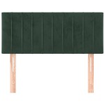 vidaXL Tăblie de pat, verde închis, 100x5x78/88 cm, catifea vidaXL Tăblie de pat, verde închis, 100x5x78/88 cm, catifea