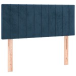 vidaXL Tăblie de pat, albastru închis, 100x5x78/88 cm, catifea vidaXL Tăblie de pat, albastru închis, 100x5x78/88 cm, catifea