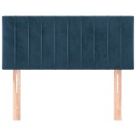vidaXL Tăblie de pat, albastru închis, 100x5x78/88 cm, catifea vidaXL Tăblie de pat, albastru închis, 100x5x78/88 cm, catifea