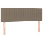 vidaXL Tăblii de pat, 2 buc., gri taupe, 72x5x78/88 cm, textil vidaXL Tăblii de pat, 2 buc., gri taupe, 72x5x78/88 cm, textil