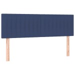 vidaXL Tăblii de pat, 2 buc., albastru, 72x5x78/88 cm, textil vidaXL Tăblii de pat, 2 buc., albastru, 72x5x78/88 cm, textil