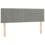 vidaXL Tăblii de pat, 2 buc., gri deschis, 72x5x78/88 cm, catifea vidaXL Tăblii de pat, 2 buc., gri deschis, 72x5x78/88 cm, catifea