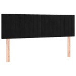 vidaXL Tăblii de pat, 2 buc., negru, 72x5x78/88 cm, catifea vidaXL Tăblii de pat, 2 buc., negru, 72x5x78/88 cm, catifea