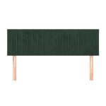 vidaXL Tăblii de pat, 2 buc., verde închis, 72x5x78/88 cm, catifea vidaXL Tăblii de pat, 2 buc., verde închis, 72x5x78/88 cm, catifea
