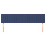 vidaXL Tăblii de pat, 2 buc, albastru, 80x5x78/88 cm, textil vidaXL Tăblii de pat, 2 buc, albastru, 80x5x78/88 cm, textil