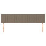 vidaXL Tăblii de pat, 2 buc, gri taupe, 90x5x78/88 cm, textil vidaXL Tăblii de pat, 2 buc, gri taupe, 90x5x78/88 cm, textil