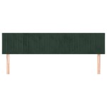 vidaXL Tăblii de pat, 2 buc, verde închis, 90x5x78/88 cm, catifea
