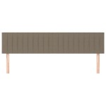 vidaXL Tăblii de pat, 2 buc, gri taupe, 100x5x78/88 cm, textil vidaXL Tăblii de pat, 2 buc, gri taupe, 100x5x78/88 cm, textil