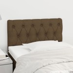 vidaXL Tăblie de pat, maro închis, 80x7x78/88 cm, textil vidaXL Tăblie de pat, maro închis, 80x7x78/88 cm, textil