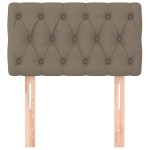 vidaXL Tăblie de pat, gri taupe, 80x7x78/88 cm, textil vidaXL Tăblie de pat, gri taupe, 80x7x78/88 cm, textil