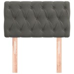 vidaXL Tăblie de pat, gri închis, 80x7x78/88 cm, catifea vidaXL Tăblie de pat, gri închis, 80x7x78/88 cm, catifea