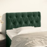 vidaXL Tăblie de pat, verde închis, 80x7x78/88 cm, catifea vidaXL Tăblie de pat, verde închis, 80x7x78/88 cm, catifea