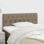 vidaXL Tăblie de pat, gri taupe, 90x7x78/88 cm, textil vidaXL Tăblie de pat, gri taupe, 90x7x78/88 cm, textil