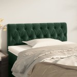 vidaXL Tăblie de pat, verde închis, 90x7x78/88 cm, catifea vidaXL Tăblie de pat, verde închis, 90x7x78/88 cm, catifea