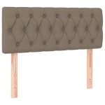vidaXL Tăblie de pat, gri taupe, 100x7x78/88 cm, textil vidaXL Tăblie de pat, gri taupe, 100x7x78/88 cm, textil