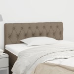 vidaXL Tăblie de pat, gri taupe, 100x7x78/88 cm, textil vidaXL Tăblie de pat, gri taupe, 100x7x78/88 cm, textil
