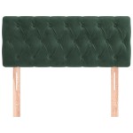 vidaXL Tăblie de pat, verde închis, 100x7x78/88 cm, catifea vidaXL Tăblie de pat, verde închis, 100x7x78/88 cm, catifea