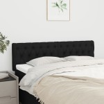 vidaXL Tăblii de pat, 2 buc, negru, 72x7x78/88 cm, textil vidaXL Tăblii de pat, 2 buc, negru, 72x7x78/88 cm, textil