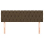 vidaXL Tăblii de pat, 2 buc, maro închis, 72x7x78/88 cm, textil