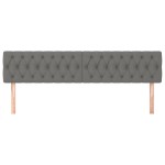 vidaXL Tăblii de pat, 2 buc, gri închis, 90x7x78/88 cm, textil vidaXL Tăblii de pat, 2 buc, gri închis, 90x7x78/88 cm, textil