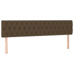 vidaXL Tăblii de pat, 2 buc, maro închis, 90x7x78/88 cm, textil