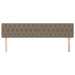 vidaXL Tăblii de pat, 2 buc, gri taupe, 90x7x78/88 cm, textil vidaXL Tăblii de pat, 2 buc, gri taupe, 90x7x78/88 cm, textil