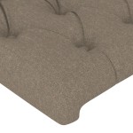 vidaXL Tăblii de pat, 2 buc, gri taupe, 90x7x78/88 cm, textil vidaXL Tăblii de pat, 2 buc, gri taupe, 90x7x78/88 cm, textil