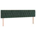 vidaXL Tăblii de pat, 2 buc, verde închis, 90x7x78/88 cm, catifea vidaXL Tăblii de pat, 2 buc, verde închis, 90x7x78/88 cm, catifea