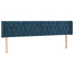vidaXL Tăblii de pat, 2 buc, albastru închis, 90x7x78/88 cm, catifea vidaXL Tăblii de pat, 2 buc, albastru închis, 90x7x78/88 cm, catifea