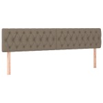 vidaXL Tăblii de pat, 2 buc, gri taupe, 100x7x78/88 cm, textil vidaXL Tăblii de pat, 2 buc, gri taupe, 100x7x78/88 cm, textil