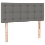 vidaXL Tăblie de pat, gri închis, 80x5x78/88 cm, textil vidaXL Tăblie de pat, gri închis, 80x5x78/88 cm, textil