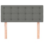 vidaXL Tăblie de pat, gri închis, 80x5x78/88 cm, textil vidaXL Tăblie de pat, gri închis, 80x5x78/88 cm, textil