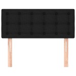 vidaXL Tăblie de pat, negru, 80x5x78/88 cm, textil