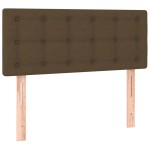 vidaXL Tăblie de pat, maro închis, 80x5x78/88 cm, textil vidaXL Tăblie de pat, maro închis, 80x5x78/88 cm, textil