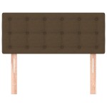 vidaXL Tăblie de pat, maro închis, 80x5x78/88 cm, textil vidaXL Tăblie de pat, maro închis, 80x5x78/88 cm, textil